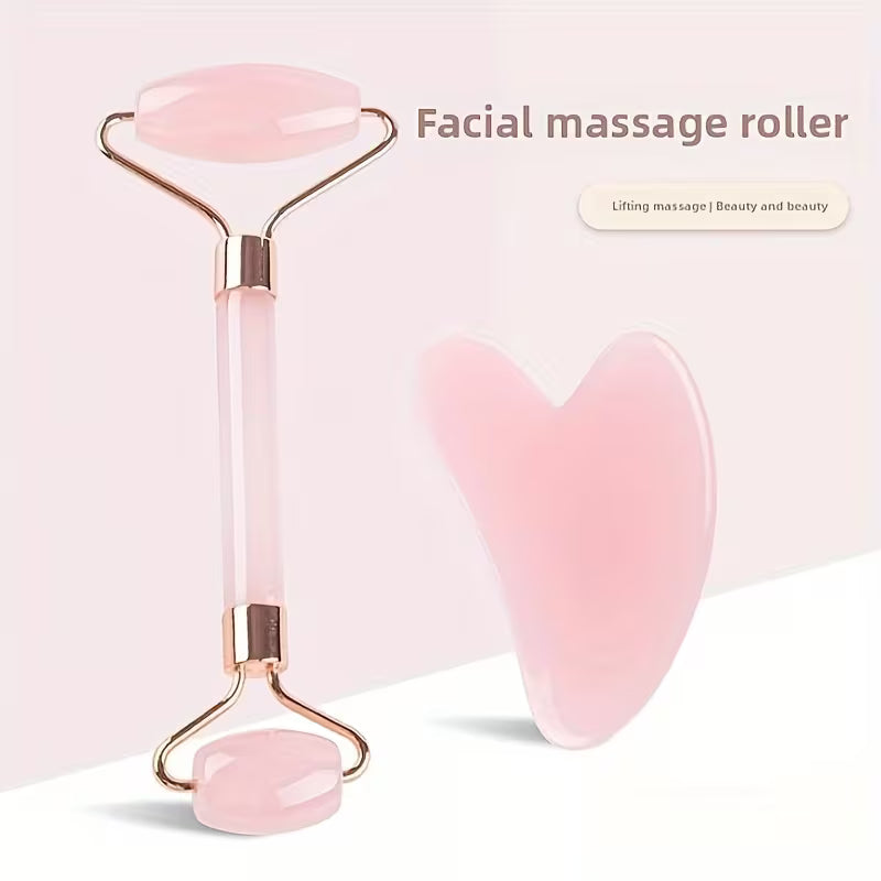 Heart-Shaped Pink Gua Sha Tool