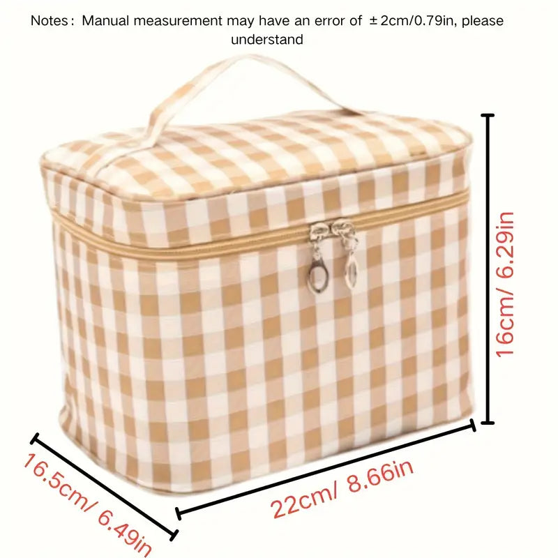 Cosmetic Bag with Handle Cherry Print