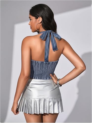 Jeans Halter Top