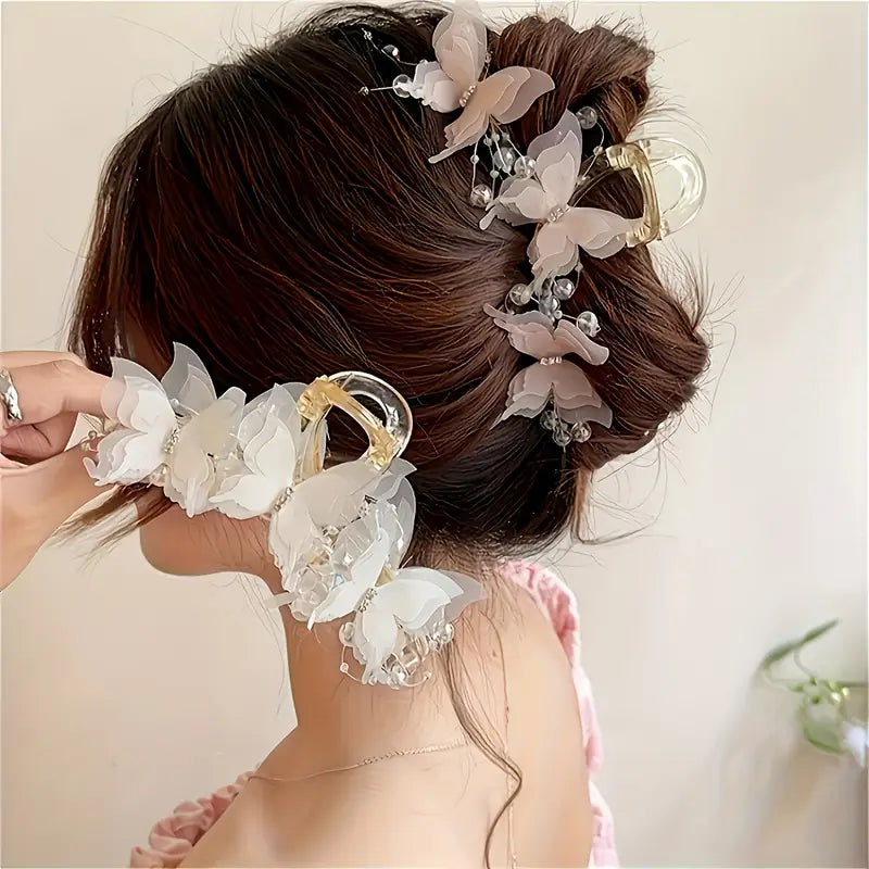 Elegant Butterfly Rhinestone Hair Clip