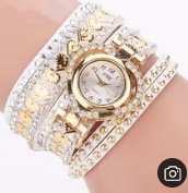 Fashion Rhinestone Heart Dial Women Watches