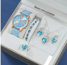 Fashion quartz watch and jewelry set