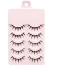 MJ 5Pairs Little Devil False Lashes Natural Fake Eyelashes