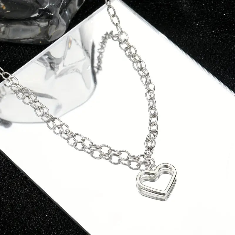 925 Silver Heart Pendant Necklace