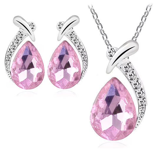 Diamond Necklace & Earring Set