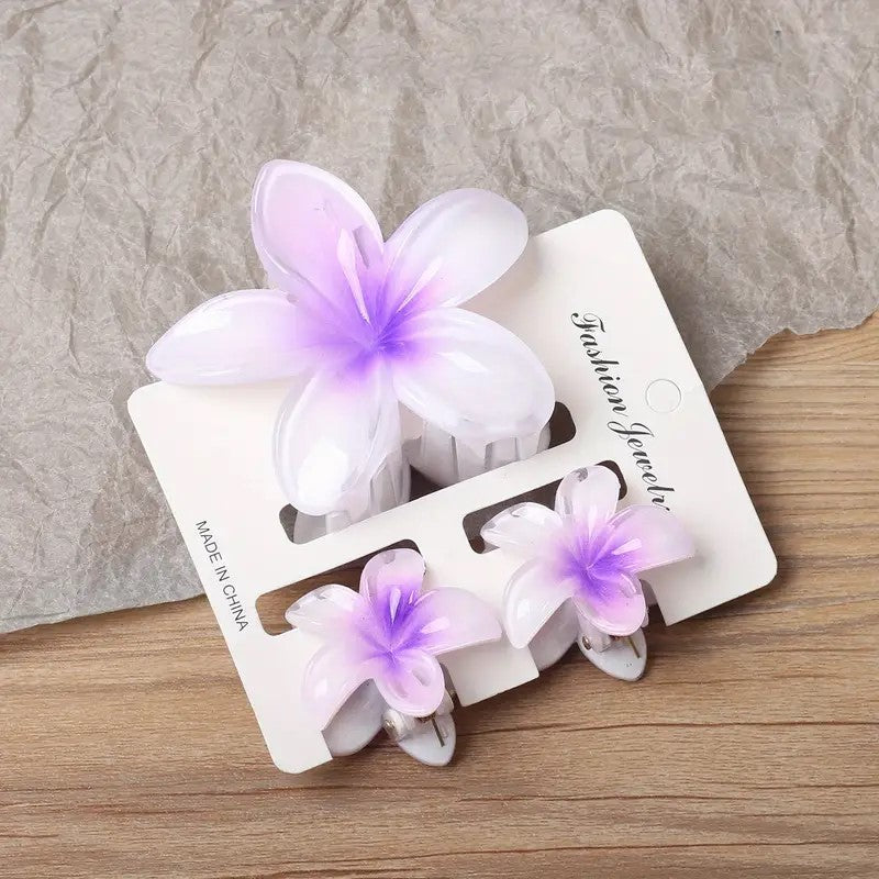 Floral Hair Clip Set