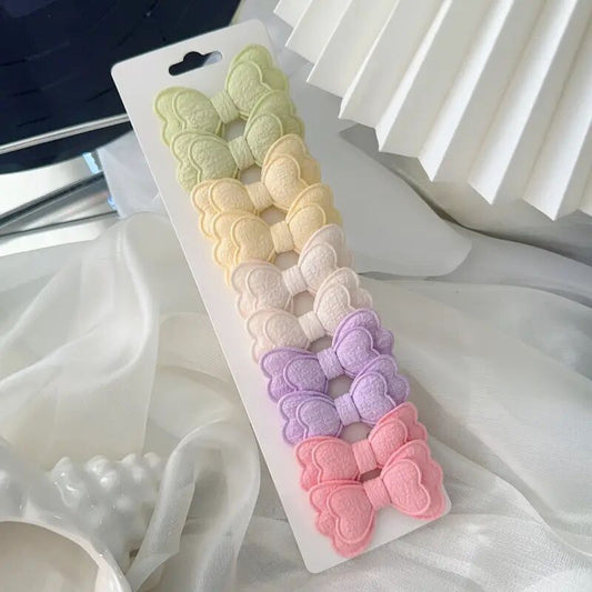 10 pcs Candy Color Hair Clips Set
