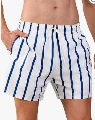 Men's Striped Beach Shorts