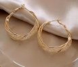 Elegant Metal Hoop Earrings