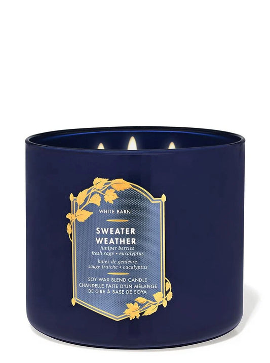 B&BW Sweater Weather Three Wick Candle