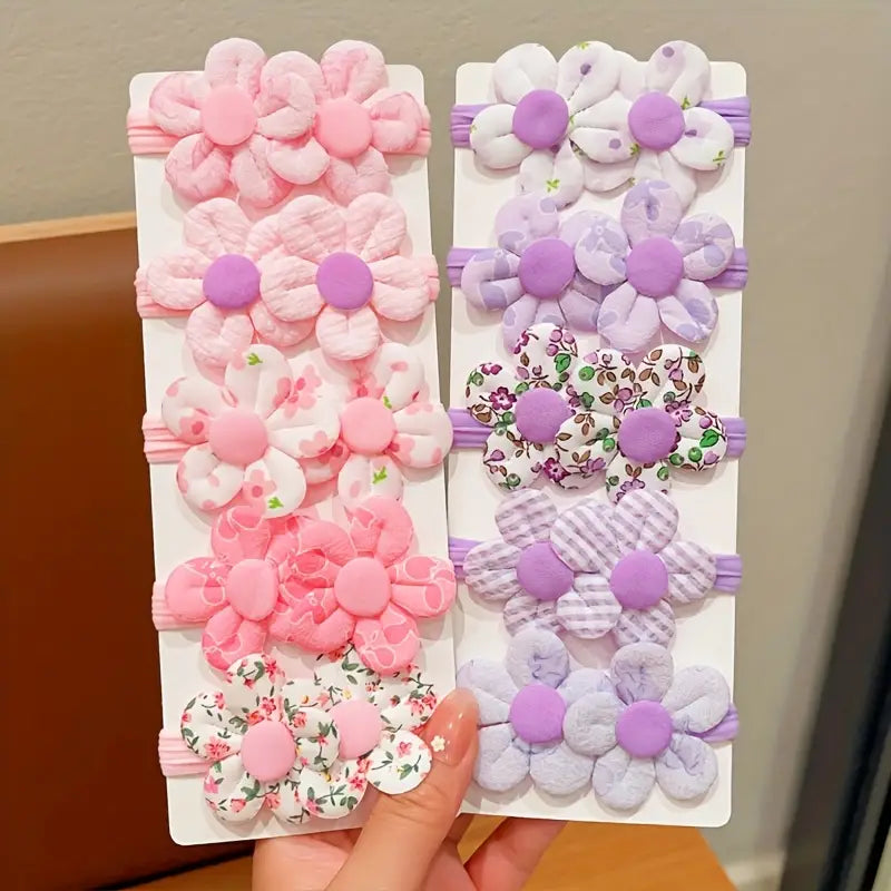 Beautiful Girls Colorful Flower Print Hair Tie