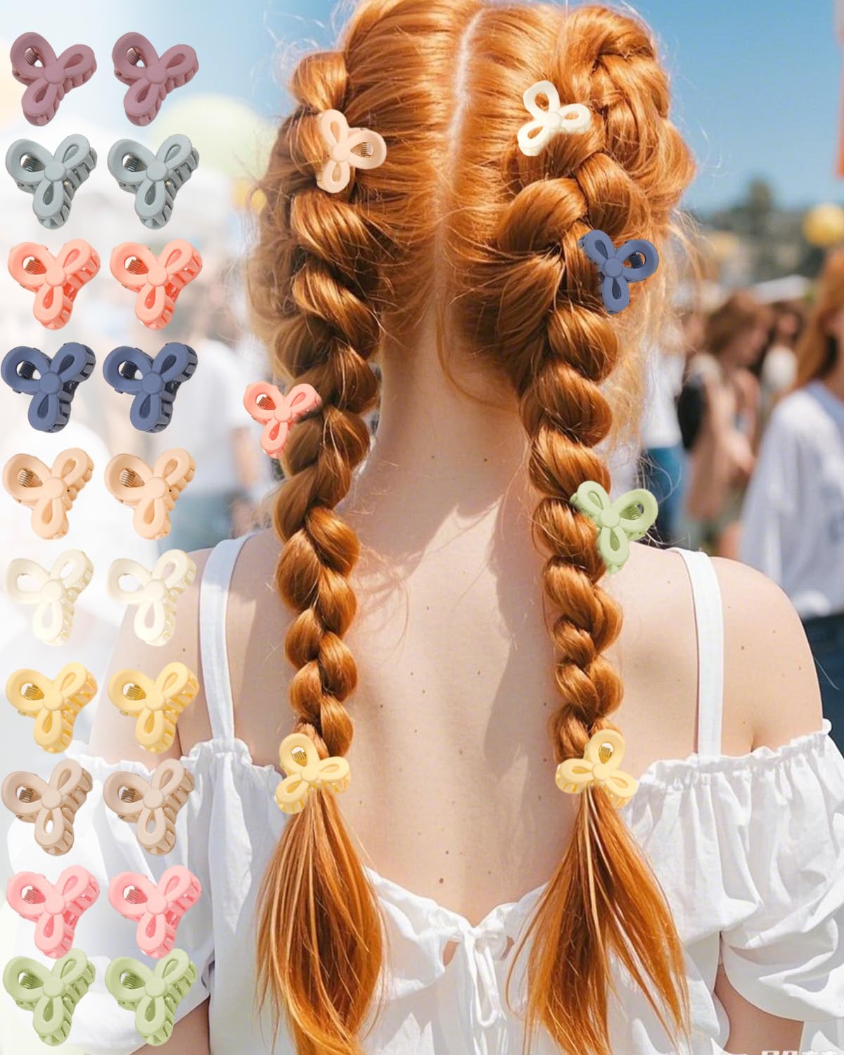 Mini Hair Clips 20 PCS