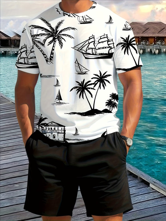Men's palm Tree 2 Pc Set