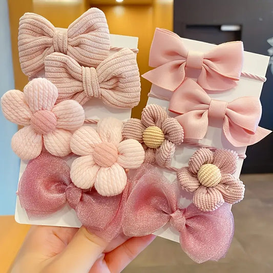 A Set of 10 Cute And Sweet Style Bow Floral Designs