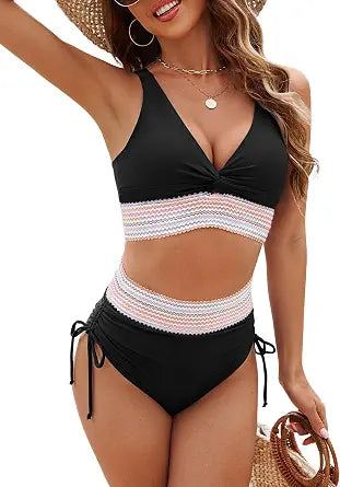 Striped Colorful Bikini (Small)