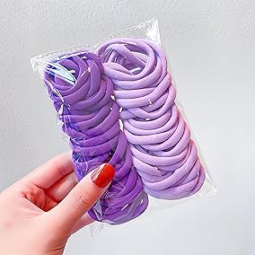 Colorful Elastic Hair Ties Set 50 Pack