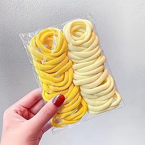 Colorful Elastic Hair Ties Set 50 Pack