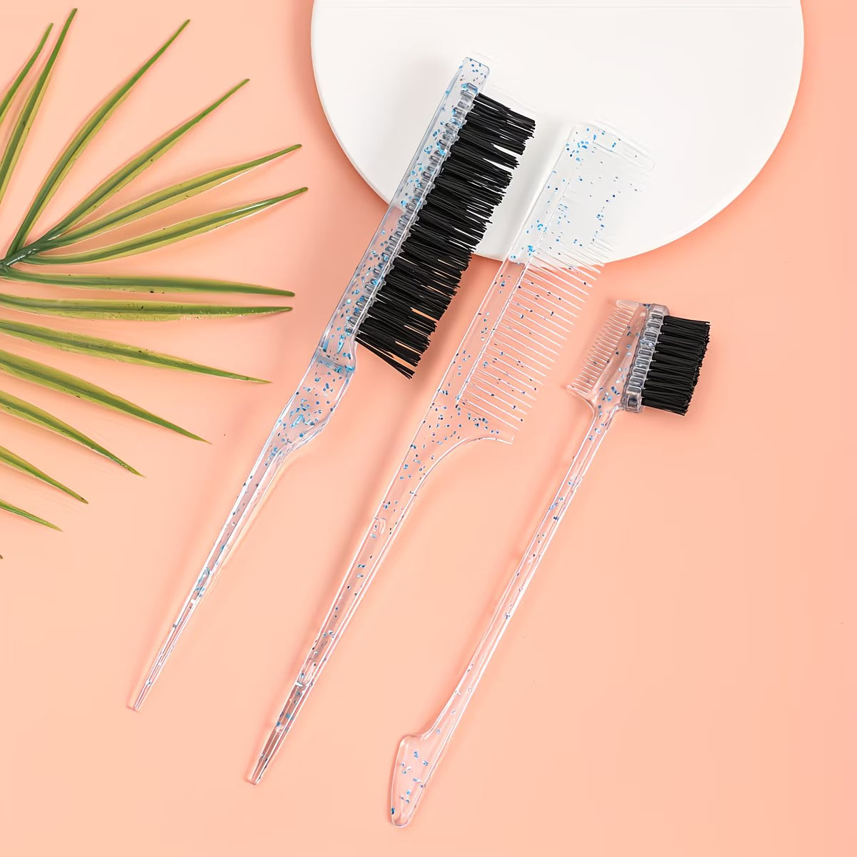 Crystal Hair Styling Comb 3pcs Set