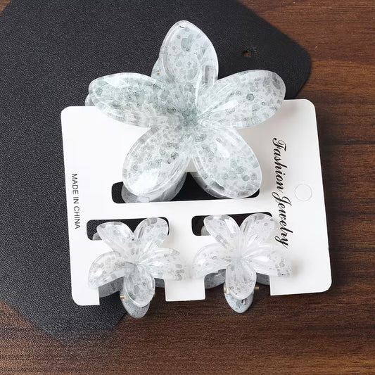 Floral Hair Clip Set