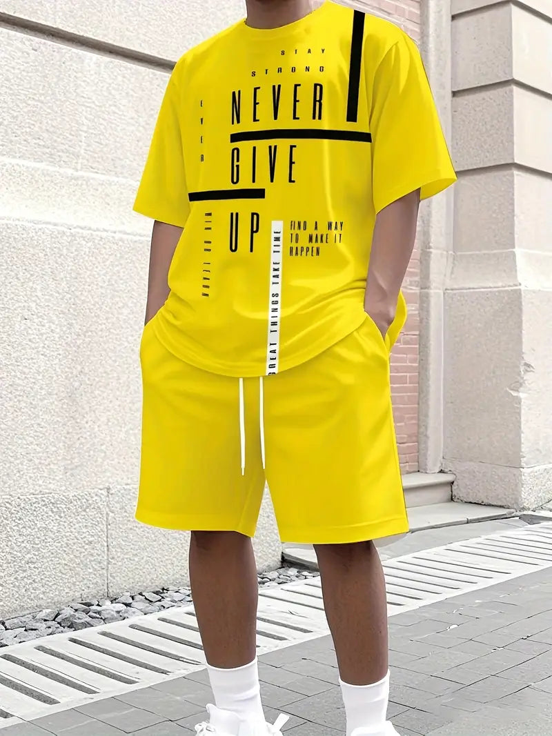 Men'S Sports T-Shirt & Shorts Sets
