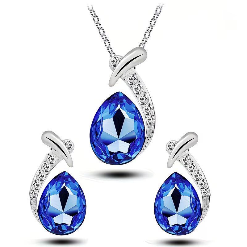 Diamond Necklace & Earring Set