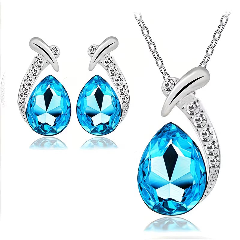 Diamond Necklace & Earring Set