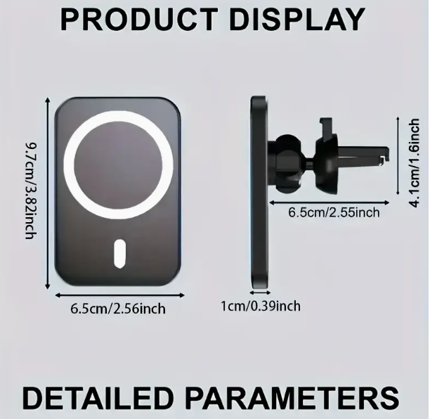 Green Magnetic Wireless Car Charger