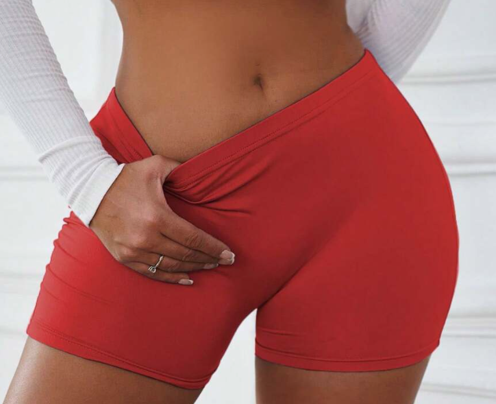 Slogan Print Elastic Waist Casual Versatile Shorts