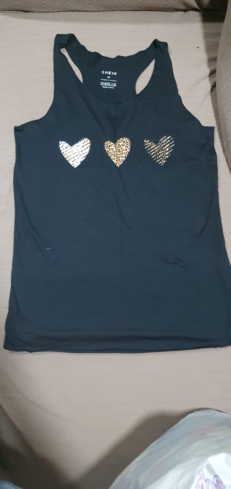 Sleeveless Shirt with Hearts