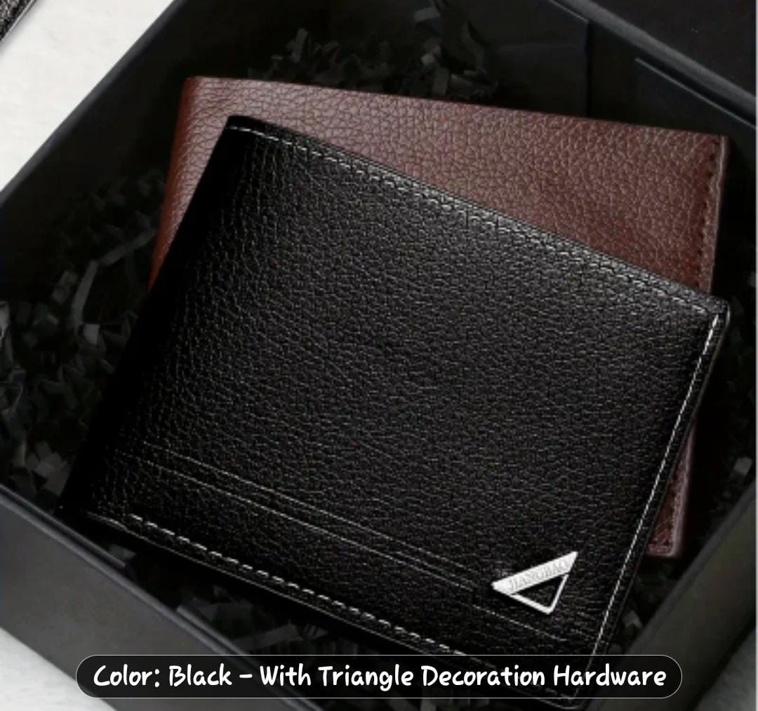 Slim Minimalist Faux Leather Wallet