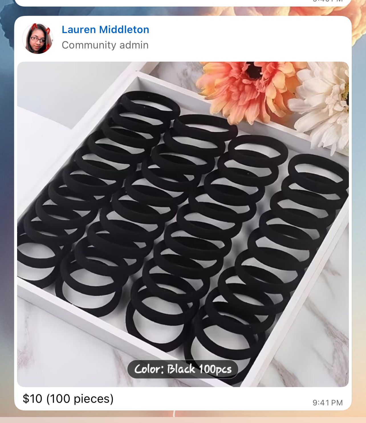 Hair ties (100 pieces)