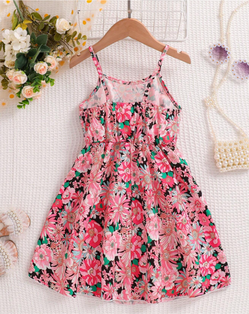 Young Girls Floral Print Cami Dress
