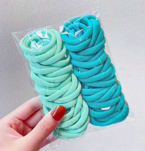 Colorful Elastic Hair Ties Set 50 Pack