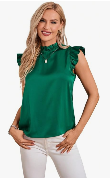 Women's Ruffled Sleeve Casual Blouse