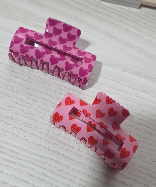 Heart Claw Clips