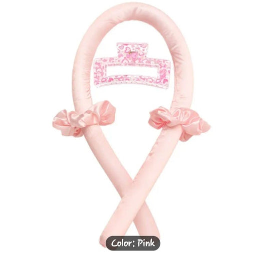 Sleep Curl Foam Sponge Curler, No-Heat Curling Wand with Printed Clips.