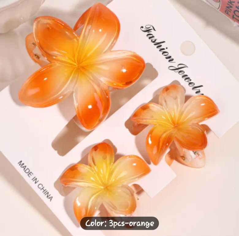 Floral Hair Clip Set