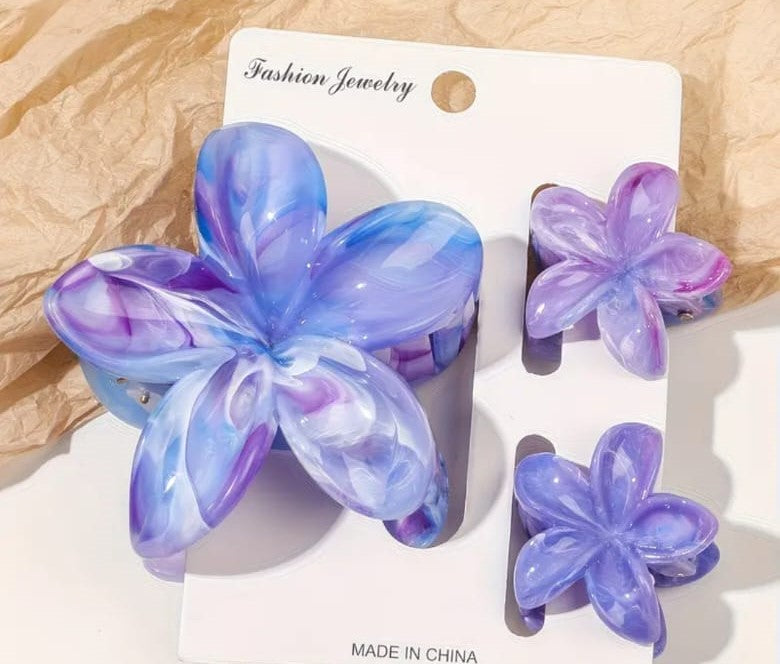 Floral Hair Clip Set
