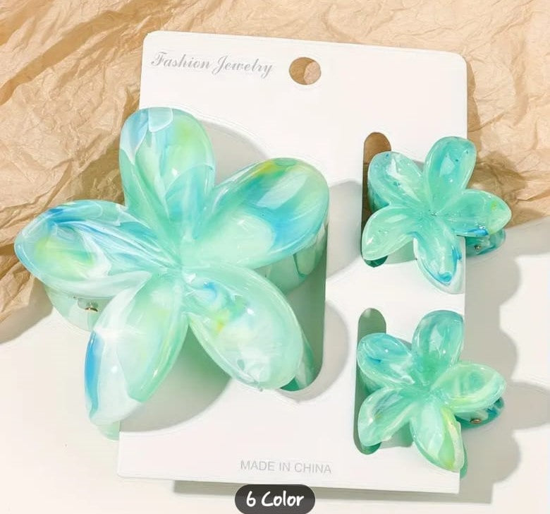 Floral Hair Clip Set
