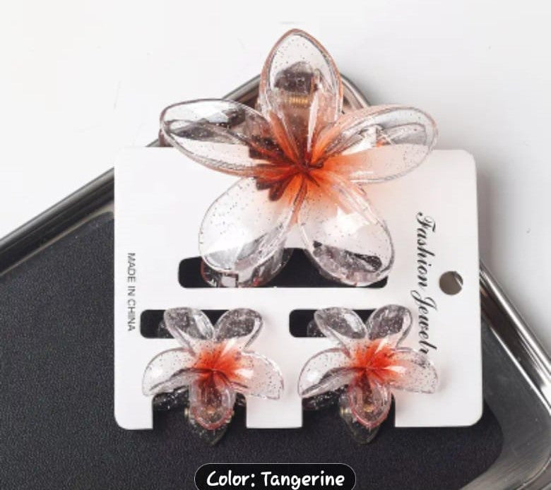 Floral Hair Clip Set