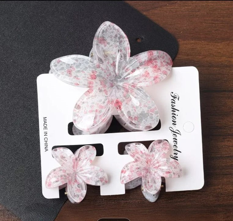 Floral Hair Clip Set