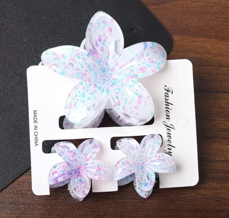 Floral Hair Clip Set