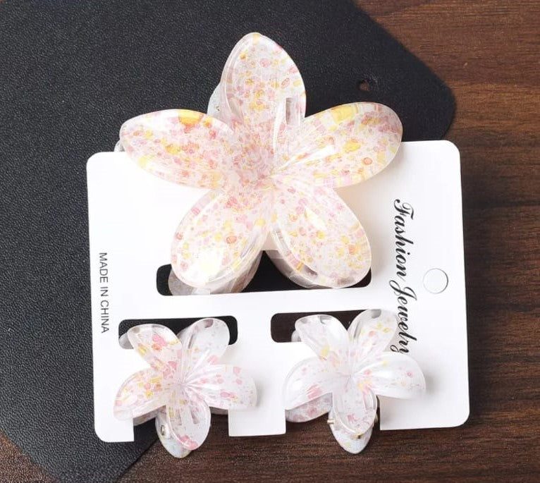 Floral Hair Clip Set