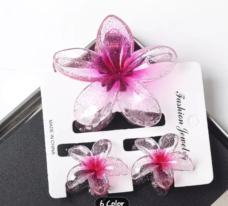 Floral Hair Clip Set