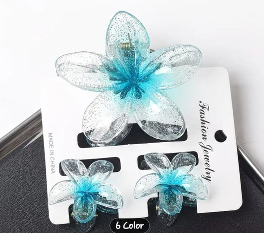 Floral Hair Clip Set