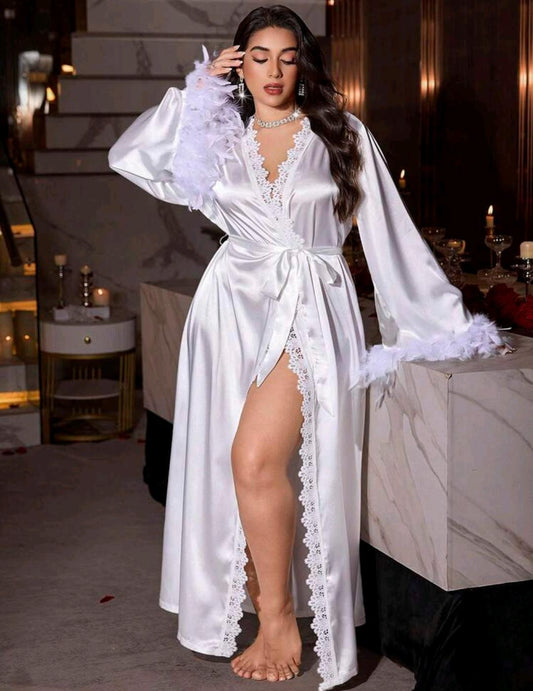 Long Lace Robe