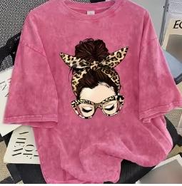 Leopard Print Headband Tshirt