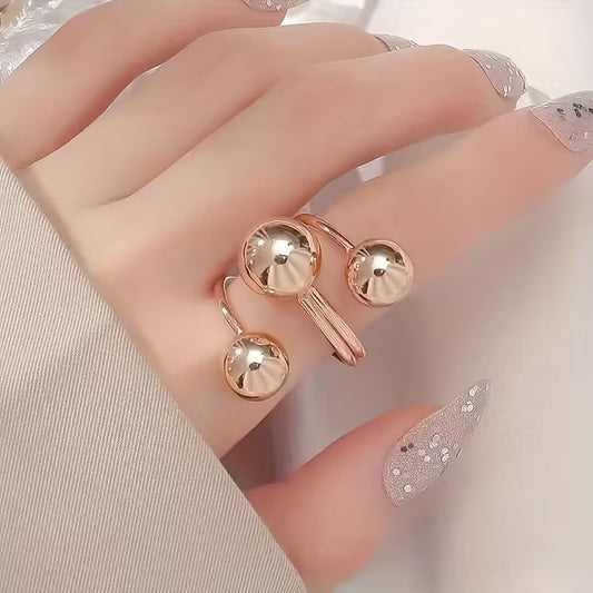 Gold Ball Ring