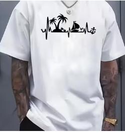 Palm Tree Heartbeat T-Shirt