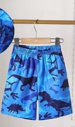 Little Boy Dinosaur beach shorts